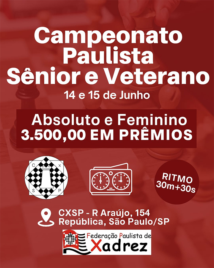 Paulista Sênior e Veterano 2025